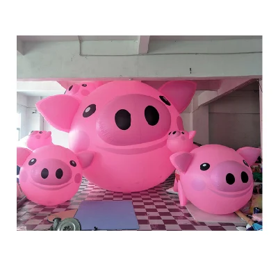 Balão Inflável Porco Boyi Hélio PVC Rosa Porco Balão B89323